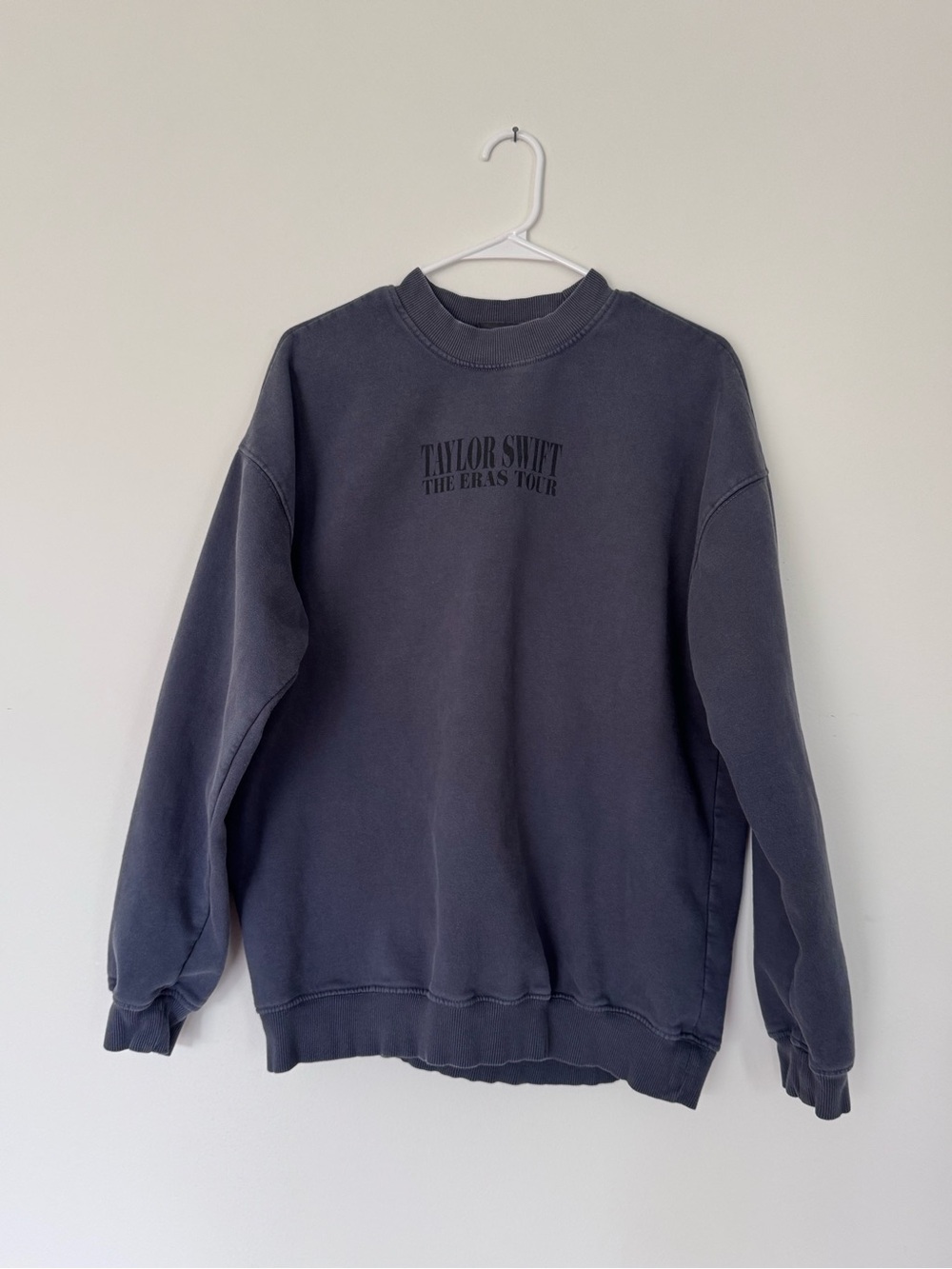 Rare Taylor Swift Charcoal Gray The Eras Tour Concert Crewneck Sweatshirt